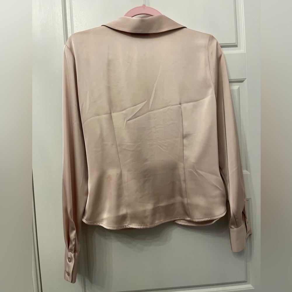 Rachel Zoe NWT Woman’s Champagne Dressy Blouse-Top / Blouse Size: Medium - Picture 3 of 11